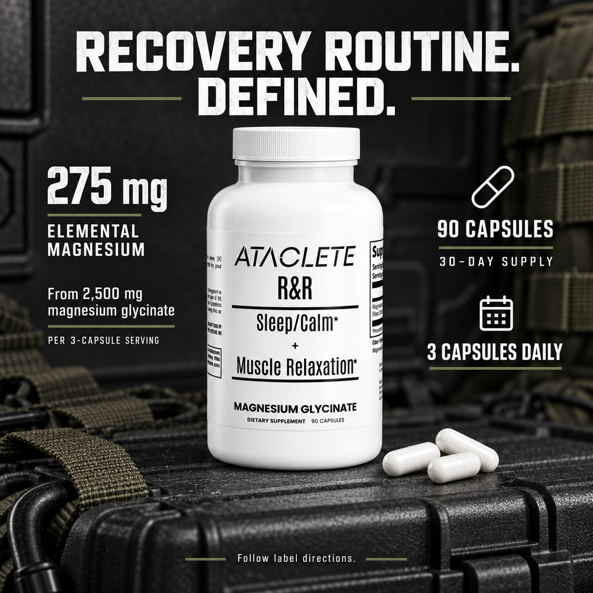 ATACLETE Rest & Recovery - Magnesium Glycinate