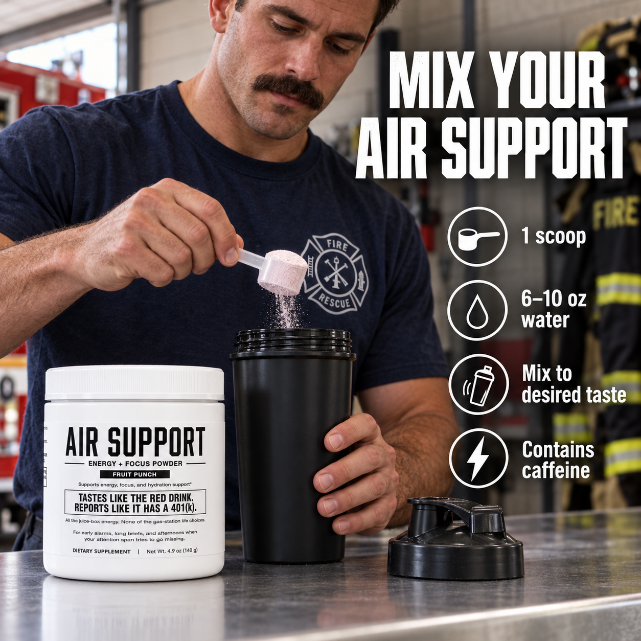 Air Support Energy Powder (Fruit Punch)