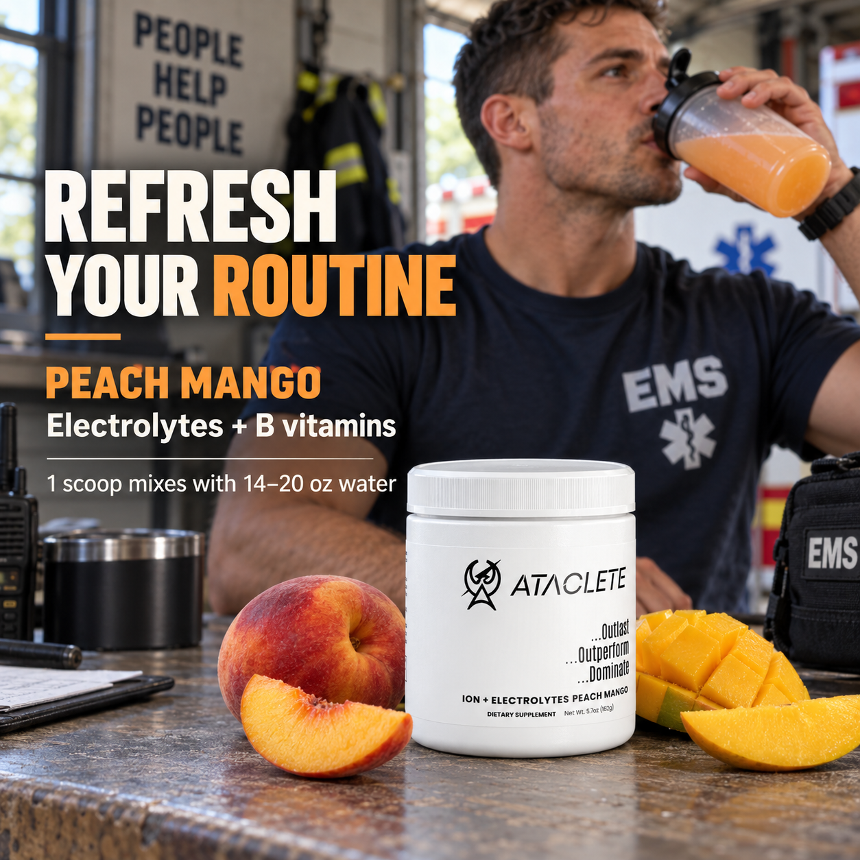 ATACLETE ION+ Hydration Supplement (Peach Mango)