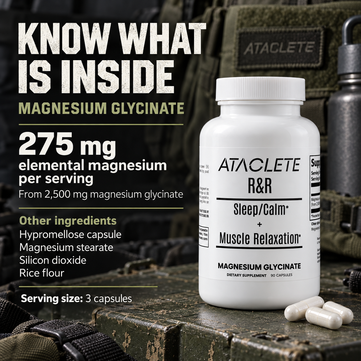 ATACLETE Rest & Recovery - Magnesium Glycinate