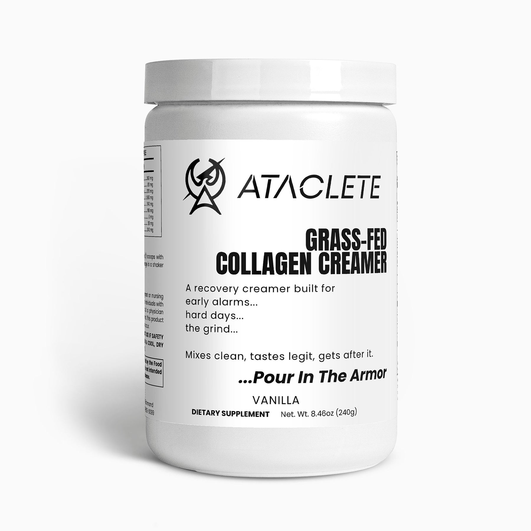 ATACLETE - Grass-Fed Collagen Creamer - Vanilla