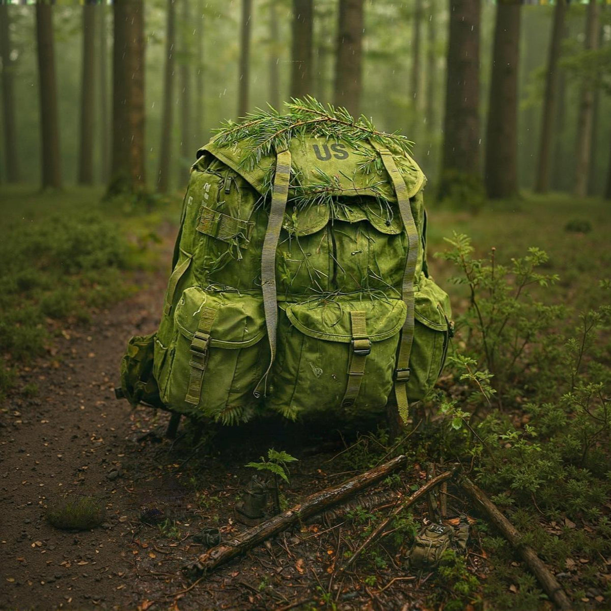 Large Alice Ruck LARGE ALICE Pack Military Rucksack with Frame - OD Green – ATACLETE