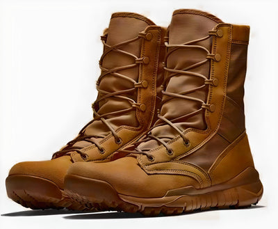 Coyote tan combat military boots