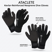 Ataclete 5mm ThermoCore Kevlar Dive Gloves