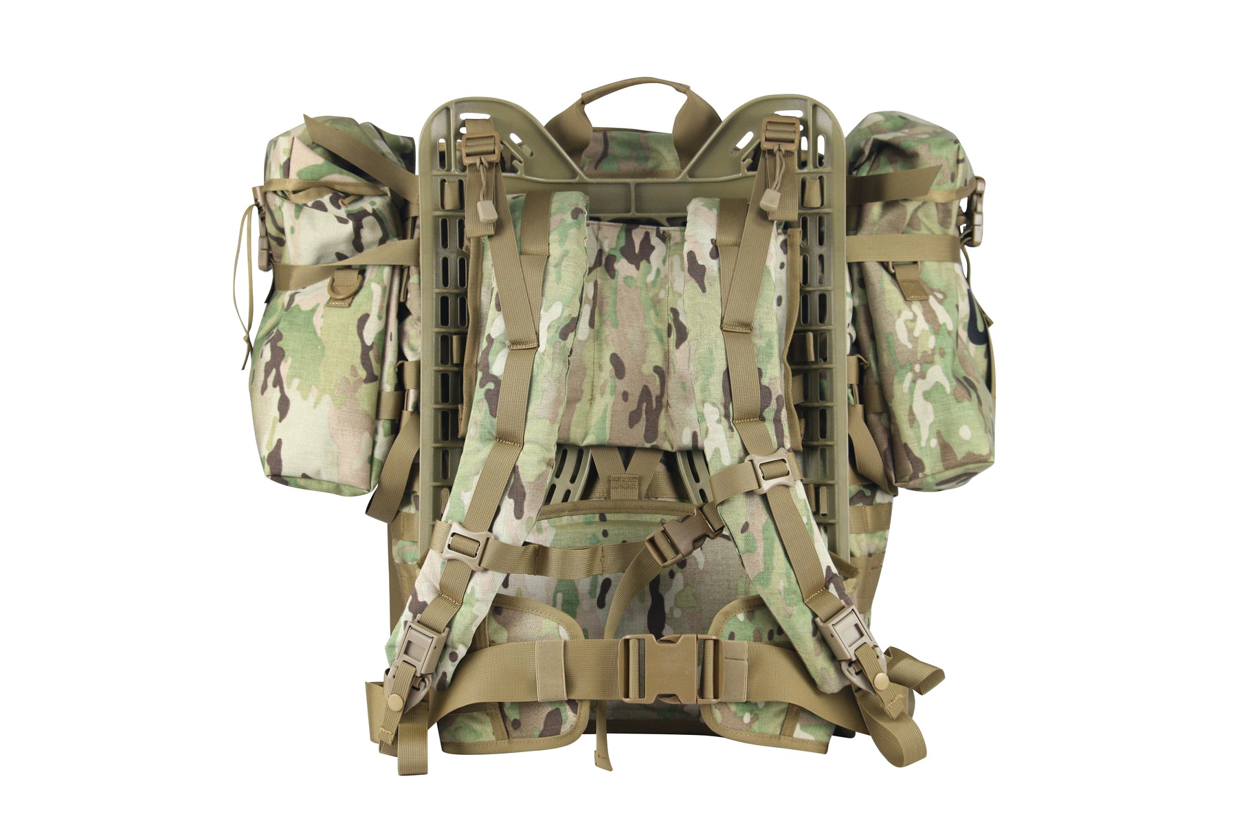 US Army MOLLE II Large Rucksack Shoulder Straps (Frame Straps) | OCP / Multicam, Original Issue