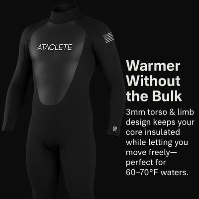 Amphibious 3mm Back Zip Wetsuit