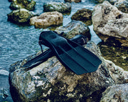 Solid rubber military rocket fins