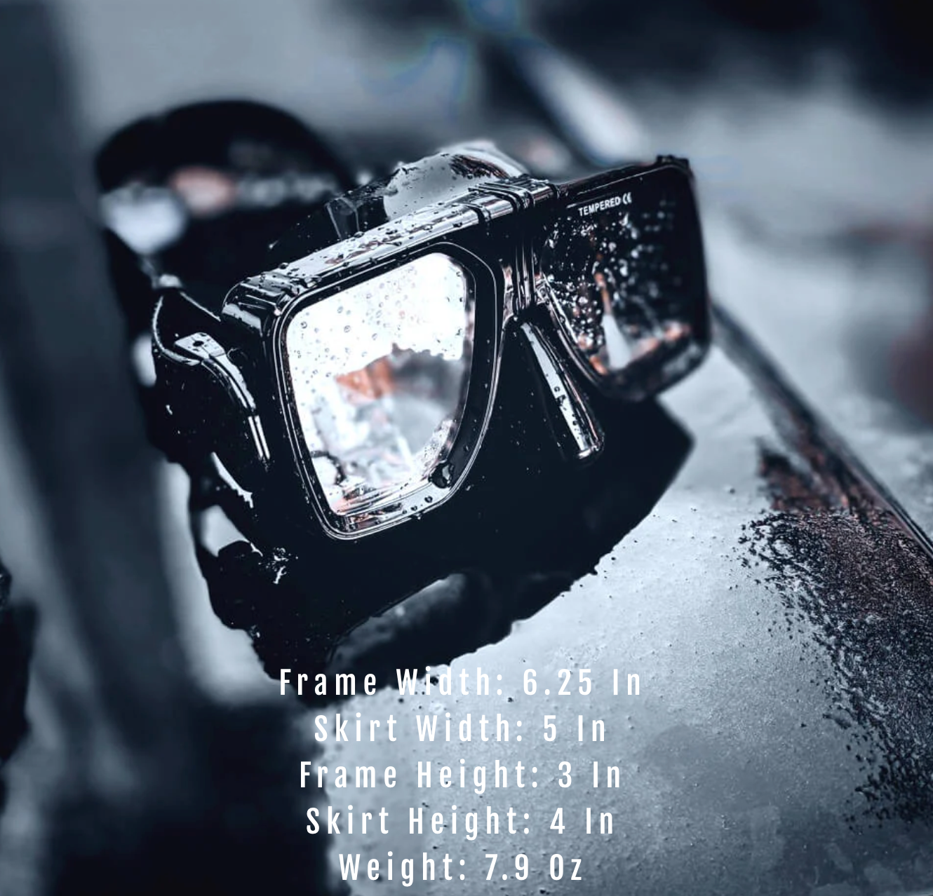 Rescue Swimmer Dive Mask Dimensions