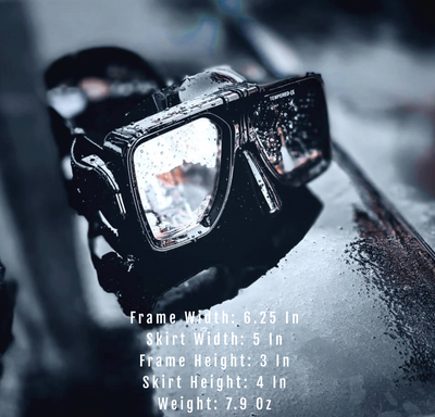 Rescue Swimmer Dive Mask Dimensions