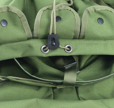 Military green ALICE pack with frame