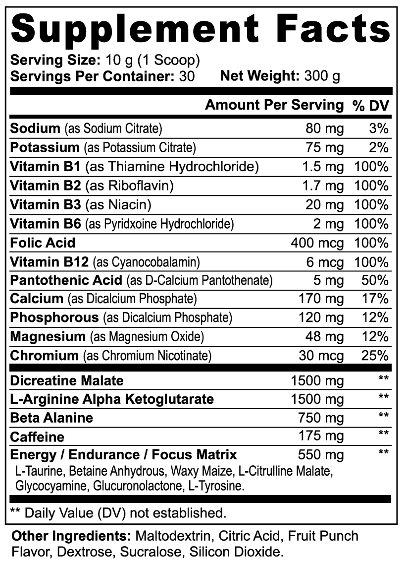 Black Flag Pre-workout (Fruit Punch)